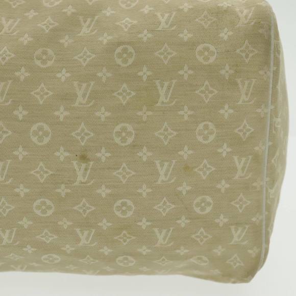 LOUIS VUITTON Monogram Mini Lin Speedy 30 Bag White Dunne M95319 LV Auth fm3945 - Picture 15 of 16